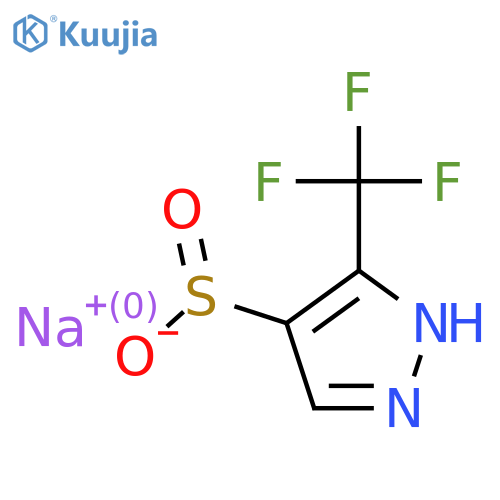 sodium 3-(trifluoromethyl)-1H-pyrazole-4-sulfinate structure