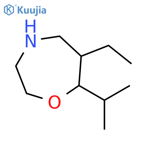 1,4-Oxazepine, 6-ethylhexahydro-7-(1-methylethyl)- structure