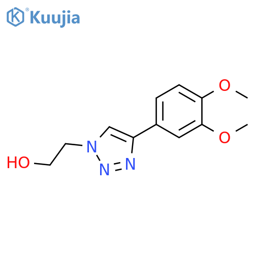 1H-1,2,3-Triazole-1-ethanol, 4-(3,4-dimethoxyphenyl)- structure
