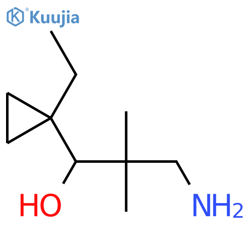 Cyclopropanemethanol, α-(2-amino-1,1-dimethylethyl)-1-ethyl- structure