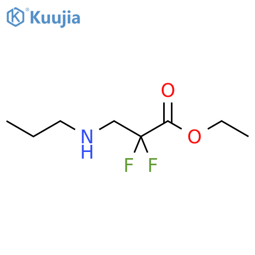 Ethyl 2,2-difluoro-3-(propylamino)propanoate structure