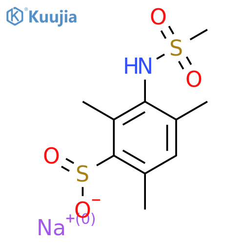 Sodium 3-methanesulfonamido-2,4,6-trimethylbenzene-1-sulfinate structure