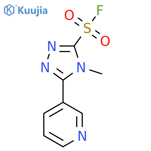 4-methyl-5-(pyridin-3-yl)-4H-1,2,4-triazole-3-sulfonyl fluoride structure