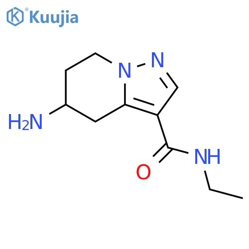 Pyrazolo[1,5-a]pyridine-3-carboxamide, 5-amino-N-ethyl-4,5,6,7-tetrahydro- structure