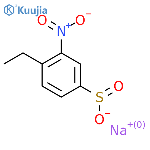 Sodium 4-ethyl-3-nitrobenzene-1-sulfinate structure