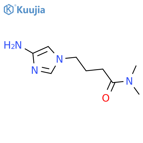 4-(4-amino-1H-imidazol-1-yl)-N,N-dimethylbutanamide structure