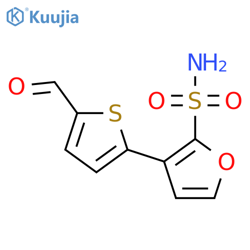 3-(5-Formylthiophen-2-yl)furan-2-sulfonamide structure