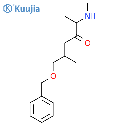 6-(Benzyloxy)-5-methyl-2-(methylamino)hexan-3-one structure