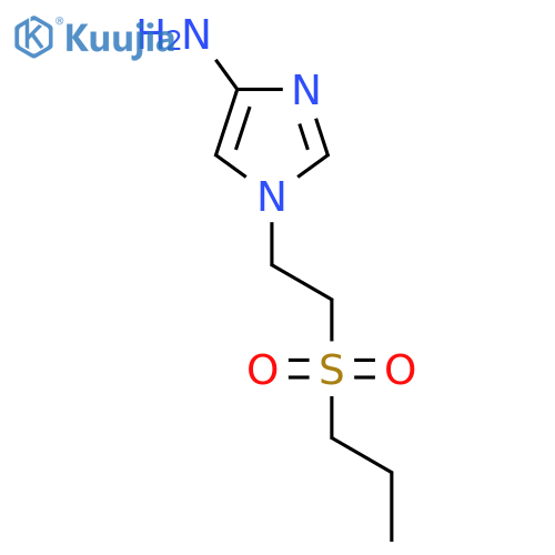 1-[2-(propane-1-sulfonyl)ethyl]-1H-imidazol-4-amine structure