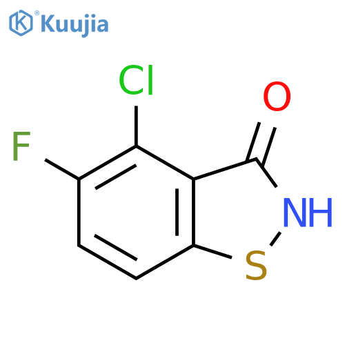 4-Chloro-5-fluoro-2,3-dihydro-1,2-benzothiazol-3-one structure