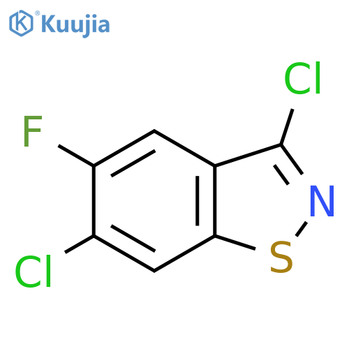 3,6-dichloro-5-fluoro-1,2-benzothiazole structure