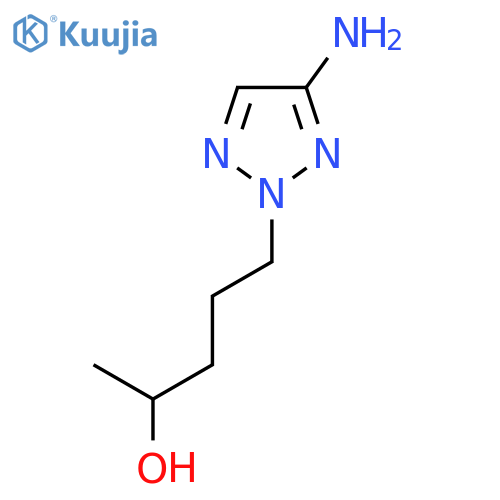 5-(4-amino-2H-1,2,3-triazol-2-yl)pentan-2-ol structure