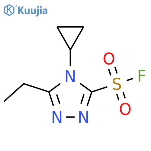 4-Cyclopropyl-5-ethyl-1,2,4-triazole-3-sulfonyl fluoride structure