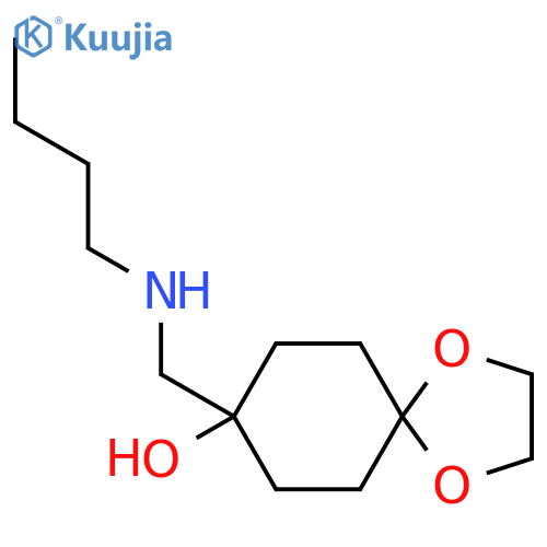 8-[(Butylamino)methyl]-1,4-dioxaspiro[4.5]decan-8-ol structure