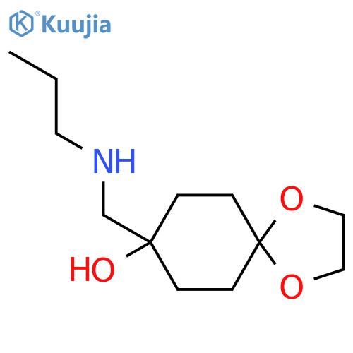 8-[(Propylamino)methyl]-1,4-dioxaspiro[4.5]decan-8-ol structure