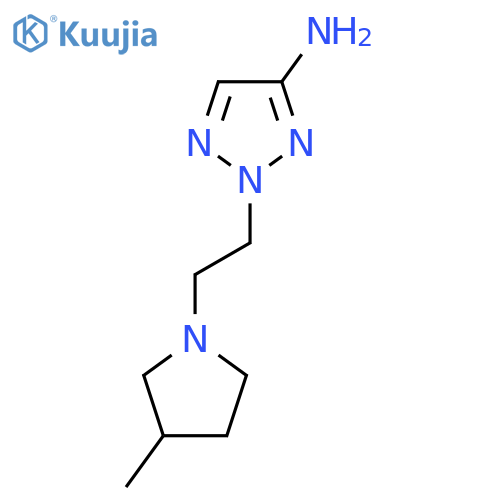 2-2-(3-methylpyrrolidin-1-yl)ethyl-2H-1,2,3-triazol-4-amine structure