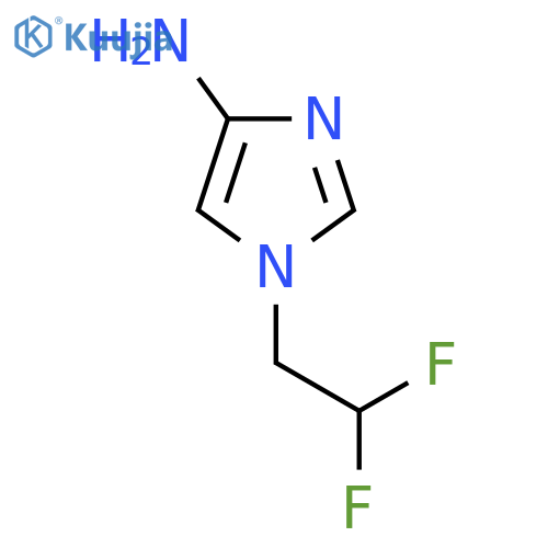 1H-Imidazol-4-amine, 1-(2,2-difluoroethyl)- structure
