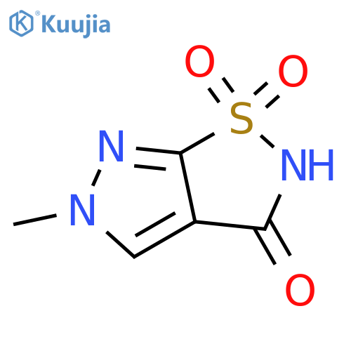 5-methyl-2H,3H,5H-1lambda6-pyrazolo[4,3-d][1,2]thiazole-1,1,3-trione structure