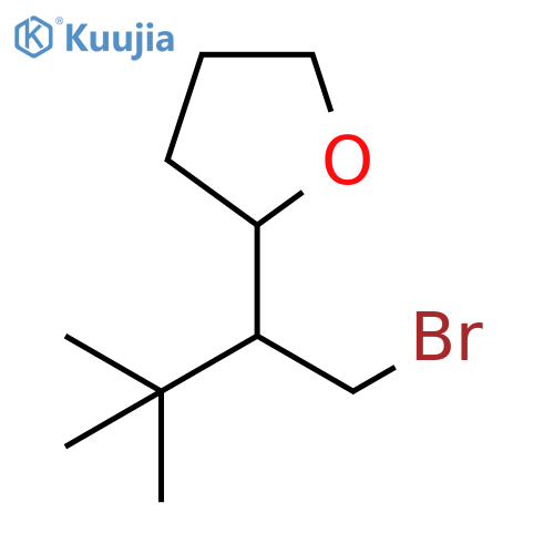 Furan, 2-[1-(bromomethyl)-2,2-dimethylpropyl]tetrahydro- structure