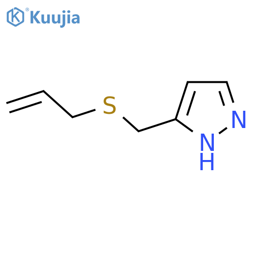 3-(prop-2-en-1-ylsulfanyl)methyl-1H-pyrazole structure