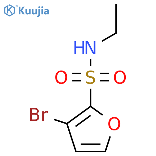 3-bromo-N-ethylfuran-2-sulfonamide structure