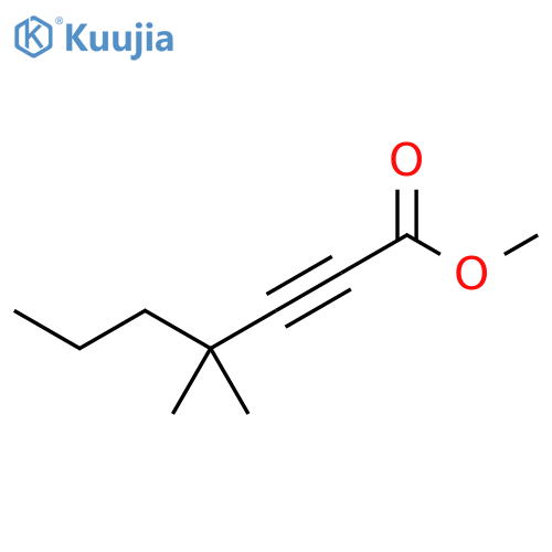 2-Heptynoic acid, 4,4-dimethyl-, methyl ester structure