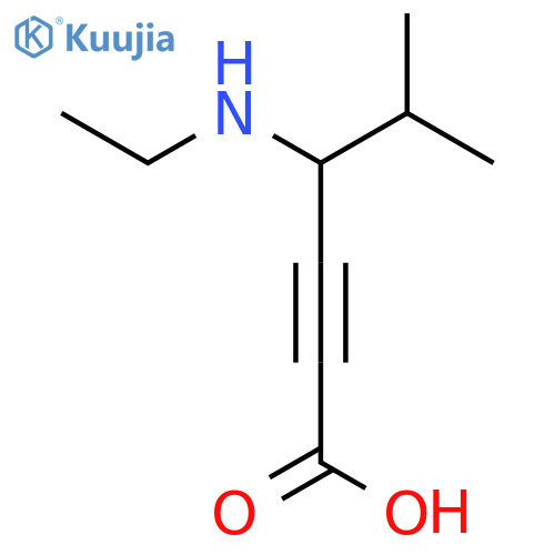 4-(Ethylamino)-5-methylhex-2-ynoic acid structure