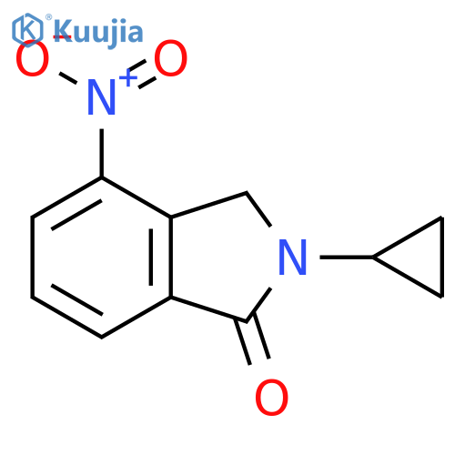 2-cyclopropyl-4-nitro-2,3-dihydro-1H-isoindol-1-one structure
