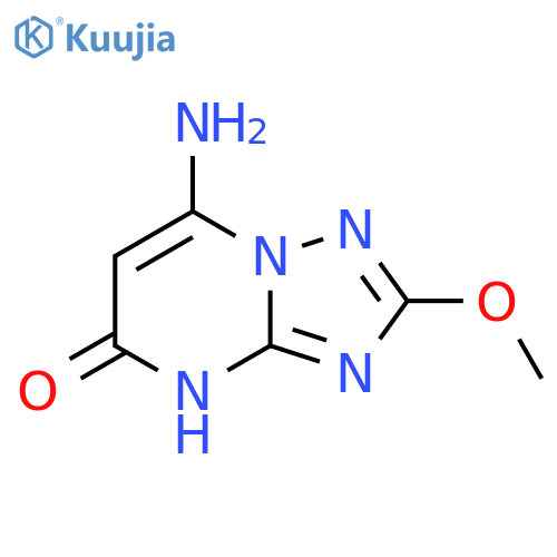 7-amino-2-methoxy-1,2,4triazolo1,5-apyrimidin-5-ol structure
