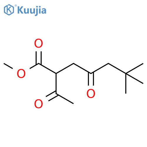 methyl 2-acetyl-6,6-dimethyl-4-oxoheptanoate structure