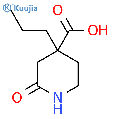2-Oxo-4-propylpiperidine-4-carboxylic acid structure