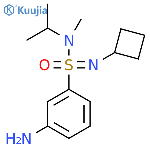 3-amino-N-cyclobutyl-N-methyl-N-(propan-2-yl)benzene-1-sulfonoimidamide structure