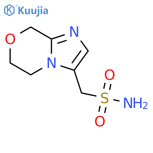 8H-Imidazo[2,1-c][1,4]oxazine-3-methanesulfonamide, 5,6-dihydro- structure