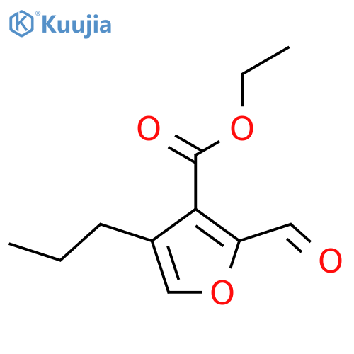 Ethyl 2-formyl-4-propylfuran-3-carboxylate structure