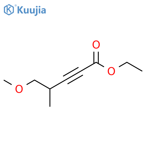 2-Pentynoic acid, 5-methoxy-4-methyl-, ethyl ester structure