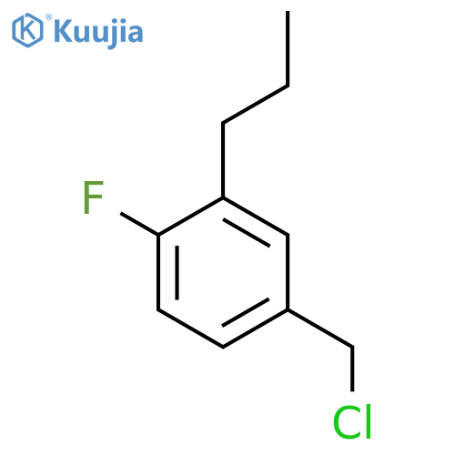 4-(chloromethyl)-1-fluoro-2-propylbenzene structure