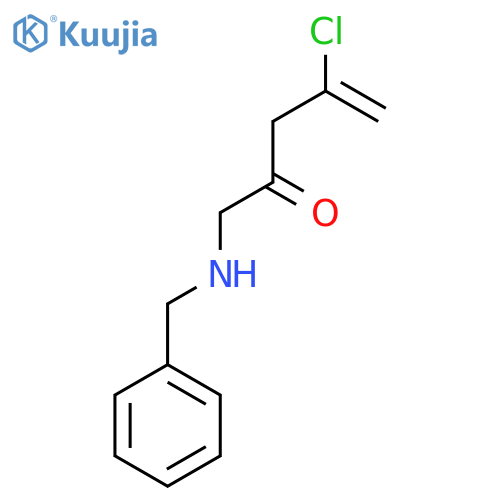 1-(Benzylamino)-4-chloropent-4-en-2-one structure
