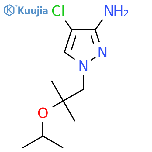 4-chloro-1-2-methyl-2-(propan-2-yloxy)propyl-1H-pyrazol-3-amine structure