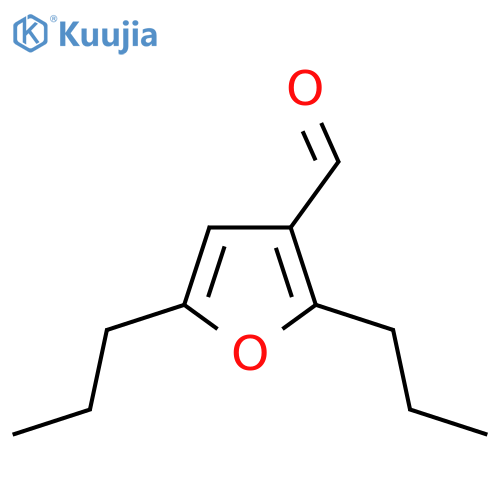2,5-Dipropylfuran-3-carbaldehyde structure