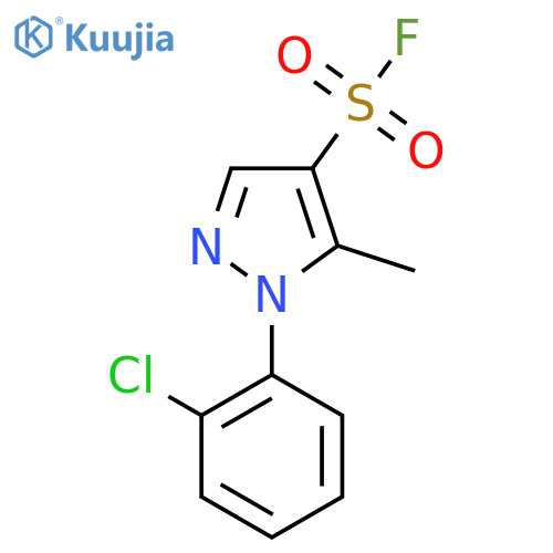 1-(2-chlorophenyl)-5-methyl-1H-pyrazole-4-sulfonyl fluoride structure