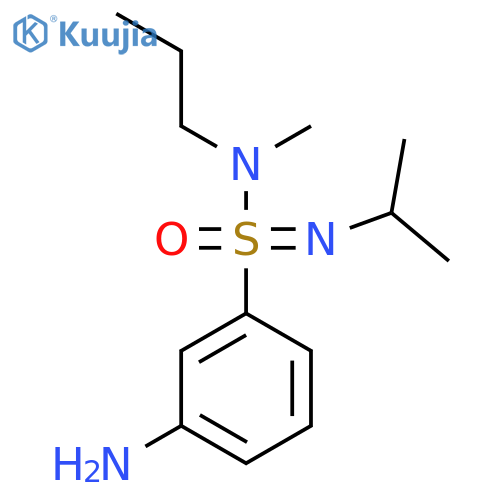 3-[S-[methyl(propyl)amino]-N-propan-2-ylsulfonimidoyl]aniline structure