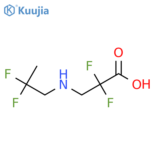 3-(2,2-Difluoropropylamino)-2,2-difluoropropanoic acid structure