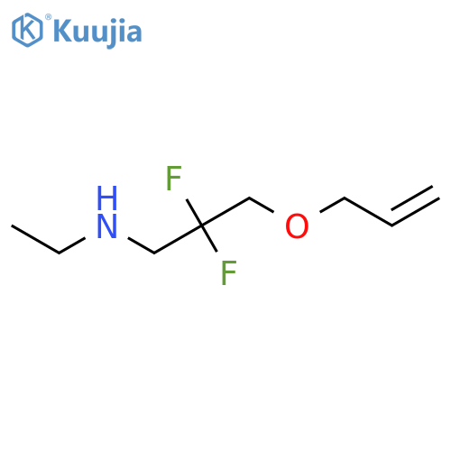 N-ethyl-2,2-difluoro-3-prop-2-enoxypropan-1-amine structure