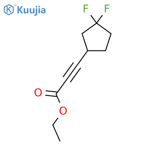 Ethyl 3-(3,3-difluorocyclopentyl)prop-2-ynoate structure