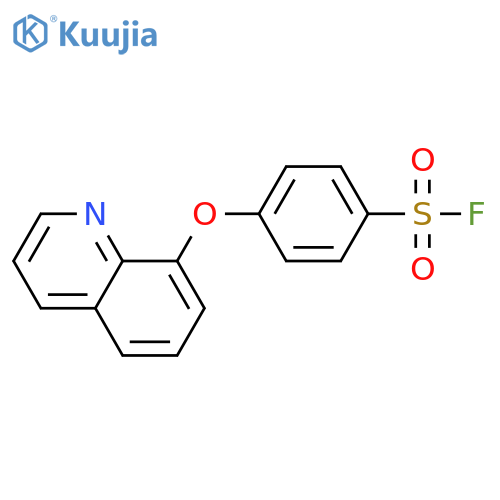 4-(Quinolin-8-yloxy)benzene-1-sulfonyl fluoride structure