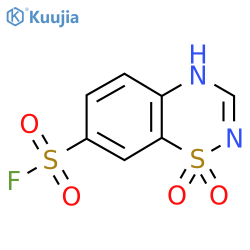 1,1-dioxo-2H-1lambda6,2,4-benzothiadiazine-7-sulfonyl fluoride structure