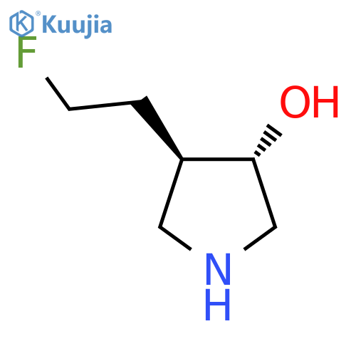 rac-(3R,4S)-4-(2-fluoroethyl)pyrrolidin-3-ol structure