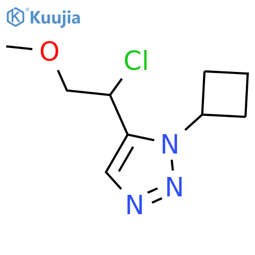 5-(1-chloro-2-methoxyethyl)-1-cyclobutyl-1H-1,2,3-triazole structure