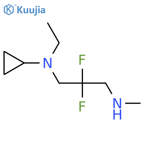 N-cyclopropyl-N-ethyl-2,2-difluoro-N'-methylpropane-1,3-diamine structure