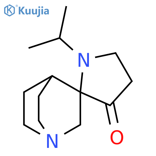 Spiro[1-azabicyclo[2.2.2]octane-3,2'-pyrrolidin]-3'-one, 1'-(1-methylethyl)- structure
